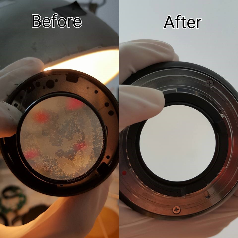 Camera cleaning