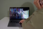 broken laptop screen